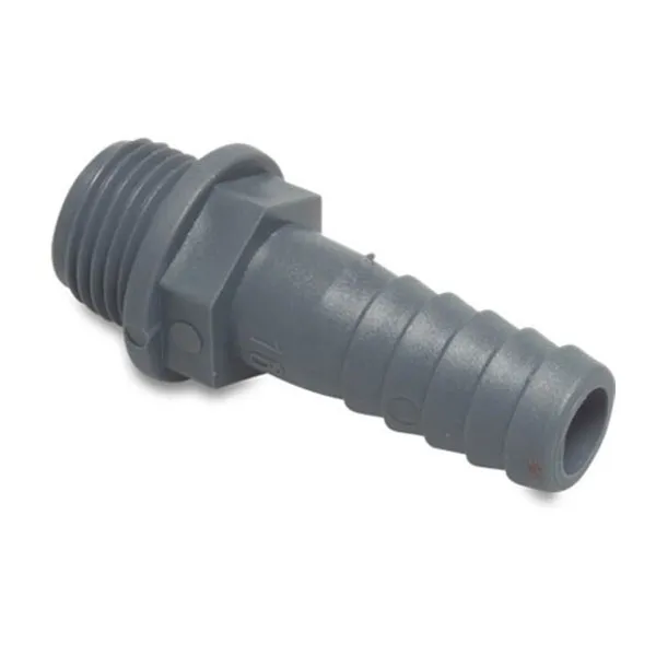 Plastic Hosetail - Male BSP Plastic Hosetail - 1'1/2" Male BSP x 50mm (2") Hosetail