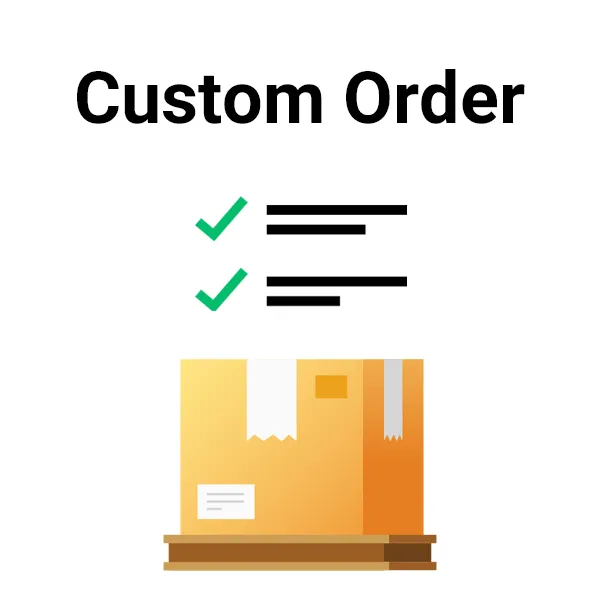 Custom Order Icon Text