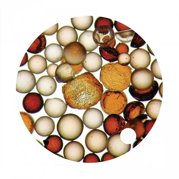 A top down photo showing a close up of the ecomix media.