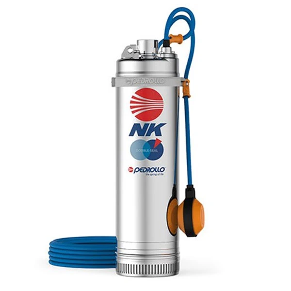 Pedrollo-NK-Multi-stage-Submersible-Pump suitable for use with clean water in domestic, civil and agricultural applications such as the distribution of water in combination with pressure sets, for the irrigation of gardens and allotments and for pressure boosting, etc.