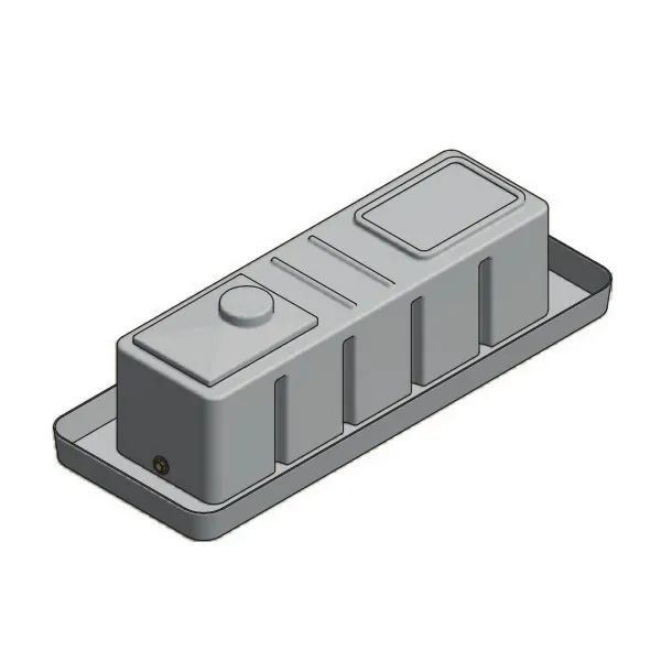 A photo of a PowerTank drip dray 200ltr coffin variant.