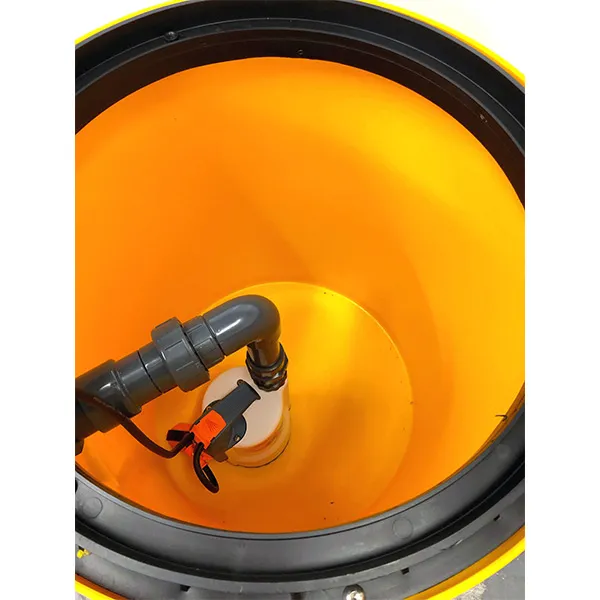 A topdown photo of a Powerdrain economy packaged Pump Station.