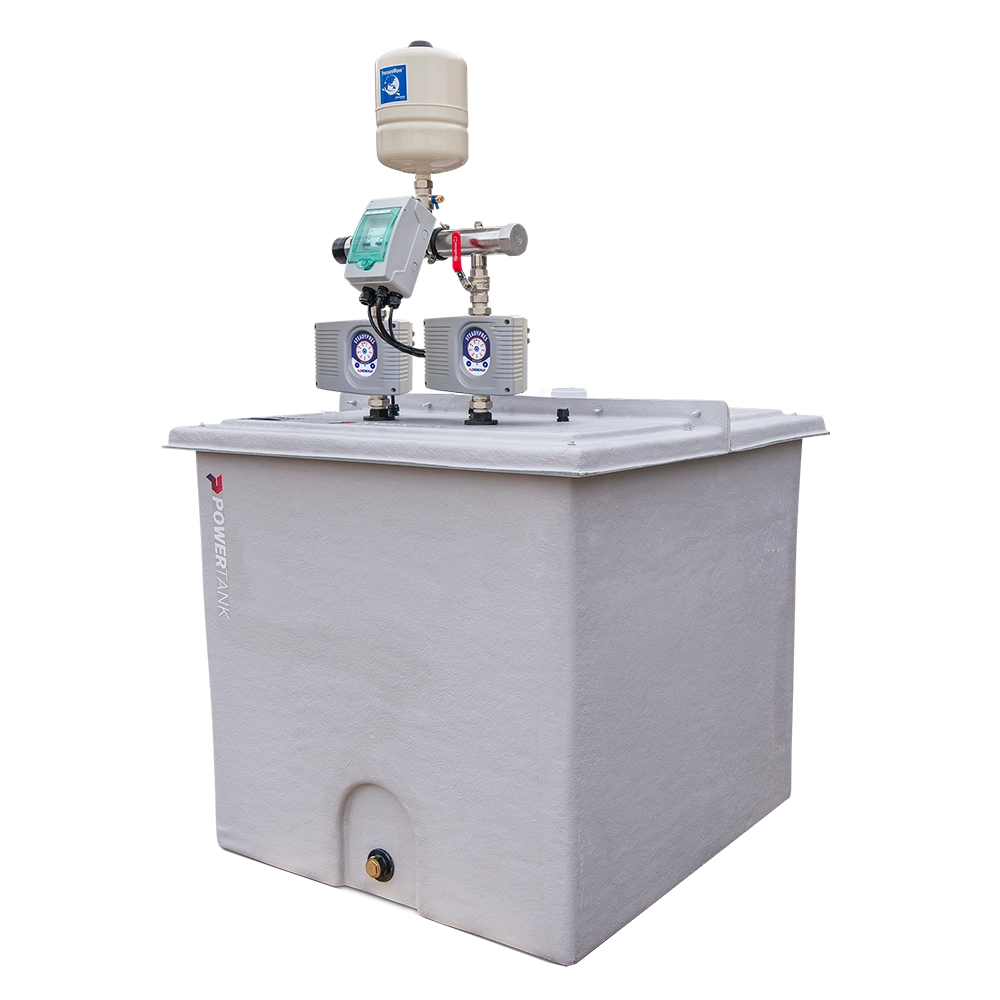 Powertank INDUSTRIAL - Twin Pump Variable Speed Water Pressure Booster 2000ltr Industrial