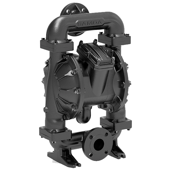 SAMOA-UP020-AODD-Pump-Aluminium-Central-Flanged