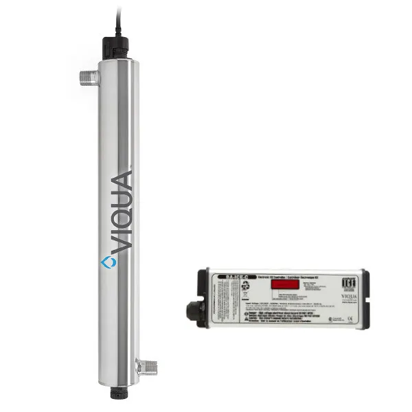 A photo of a Viqua VP600 UV disinfection system.
